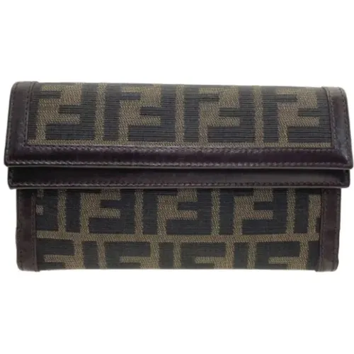 Pre-owned Canvas wallets , female, Sizes: ONE SIZE - Fendi Vintage - Modalova