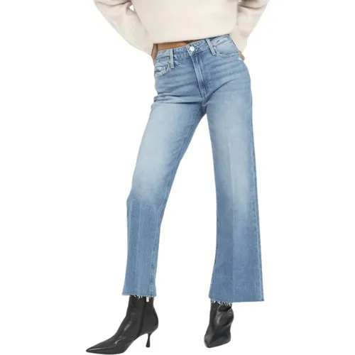 Zerrissene Wide Leg Knöchel Jeans , Damen, Größe: W26 - Paige - Modalova