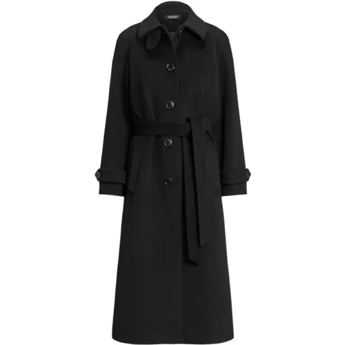 Schwarze Mäntel für Frauen , Damen, Größe: XL - Ralph Lauren - Modalova