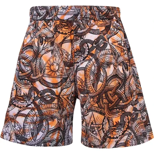 Graphic-print shorts , male, Sizes: L, M, S - Aries - Modalova