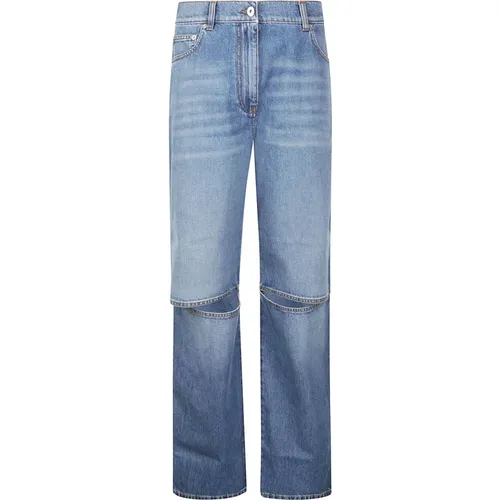 Bootcut Jeans with Cut Out Knee , female, Sizes: 2XS, S - JW Anderson - Modalova