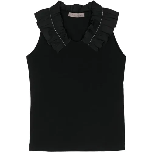 Ruffle Tank Top , female, Sizes: M - D.Exterior - Modalova