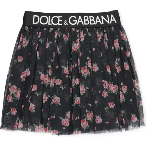 Schwarzer Tüllrock für Mädchen - Dolce & Gabbana - Modalova