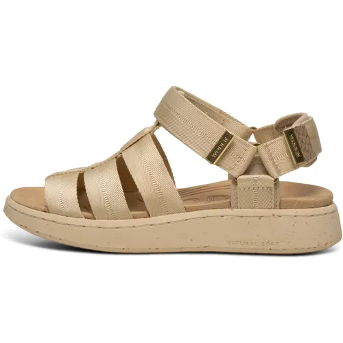 Flat Sandalen , Damen, Größe: 38 EU - Woden - Modalova