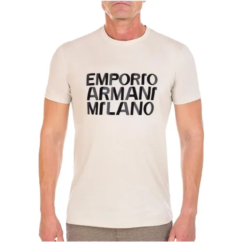 Herren R4 T-Shirt - Stilvolles und Bequemes Design , Herren, Größe: L - Emporio Armani - Modalova