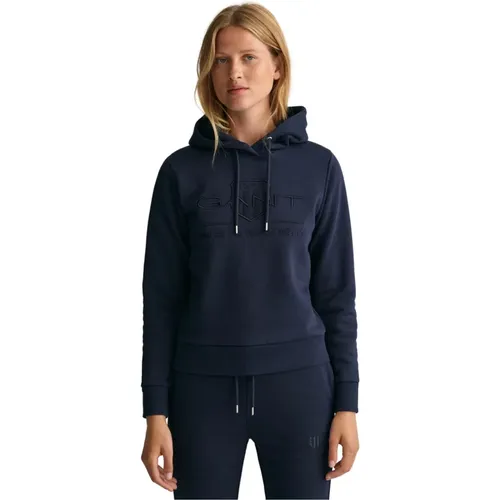 Hooded Sweatshirt with Archive Shield Emblem , female, Sizes: XL, S - Gant - Modalova