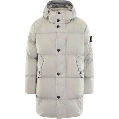 Real Down Blouson Jacket , male, Sizes: M, L, XL - Stone Island - Modalova