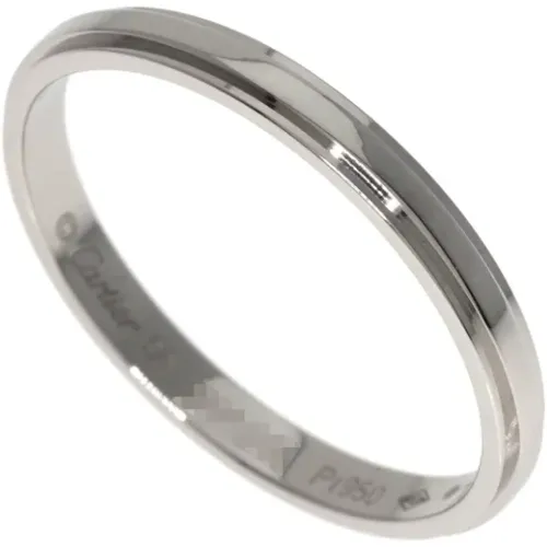 Pre-owned Platinum rings , female, Sizes: ONE SIZE - Cartier Vintage - Modalova