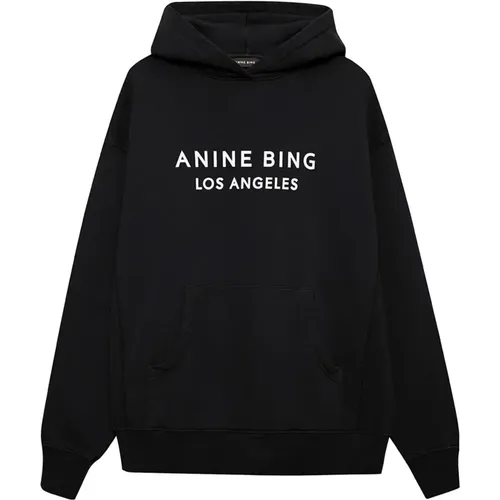 Schwarzer Alto Sweatshirt mit Cool Print , Damen, Größe: XS - Anine Bing - Modalova