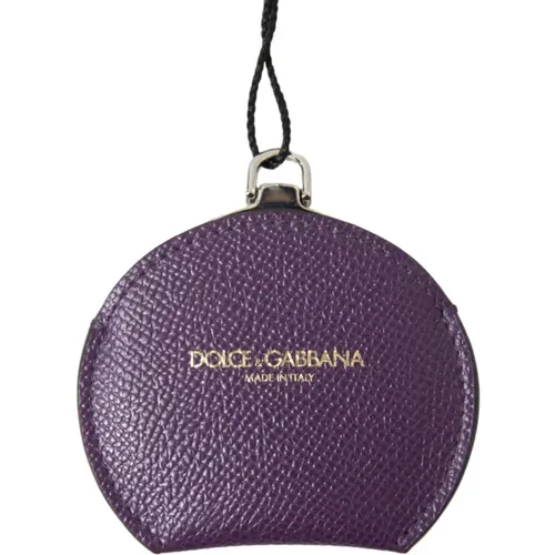Lila Leder Handspiegelhalter - Dolce & Gabbana - Modalova