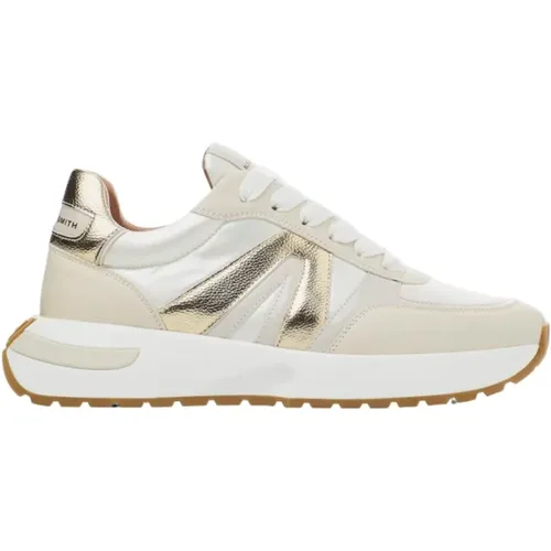 Cream Runner Sneakers , female, Sizes: 7 UK, 4 UK, 6 UK, 5 UK, 2 UK - Alexander Smith - Modalova