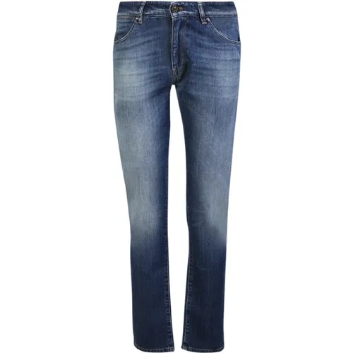 Slim intage straight leg jeans by , male, Sizes: W35 - PT Torino - Modalova