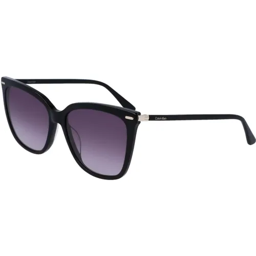 Dark Grey Shaded Sunglasses , female, Sizes: 56 MM - Calvin Klein - Modalova