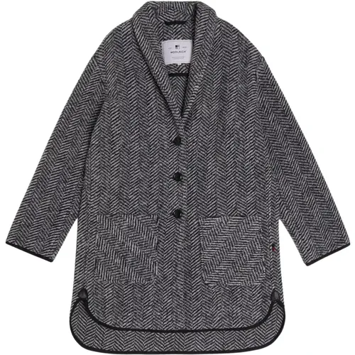 Gentry Wool Blend Trench Coat , female, Sizes: XS/S - Woolrich - Modalova
