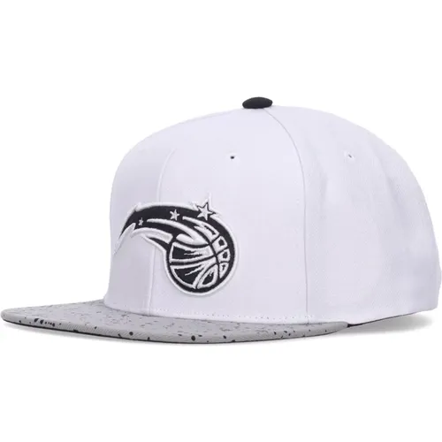 Orlando Magic Flat Visor Cap , male, Sizes: ONE SIZE - Mitchell & Ness - Modalova