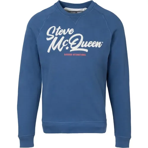 Holts Graphic Sweatshirt , male, Sizes: M, L, S, 2XL, XL - Barbour - Modalova