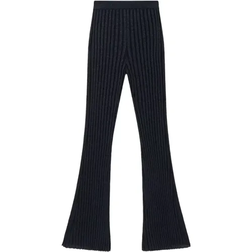 Rib Knit Trousers , female, Sizes: S, XS - Stella Mccartney - Modalova