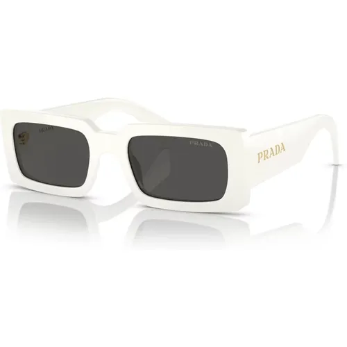 Dark Grey Sunglasses A07S , female, Sizes: 52 MM - Prada - Modalova
