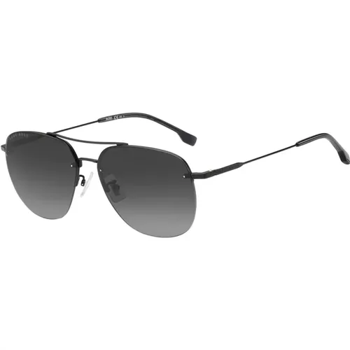 Matte /Grey Shaded Sunglasses , male, Sizes: 61 MM - Hugo Boss - Modalova