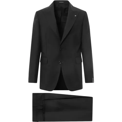 Double-Breasted Suit with Peak Lapel , male, Sizes: XL - Tagliatore - Modalova