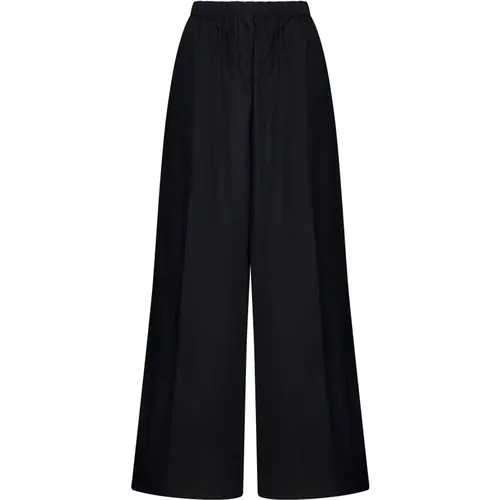 Navigli Cotton Wide Leg Trousers , female, Sizes: XS, S, M - Max Mara - Modalova