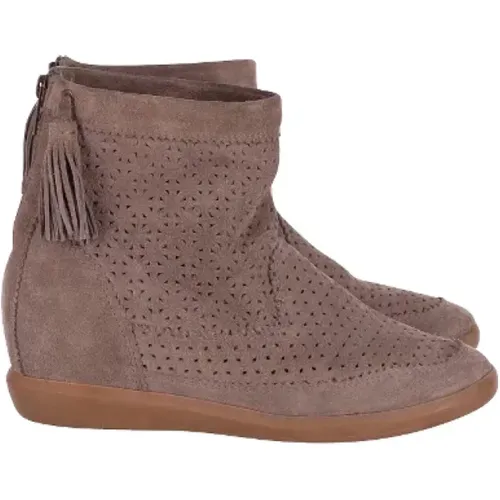 Pre-owned Suede boots , female, Sizes: 6 1/2 UK - Isabel Marant Pre-owned - Modalova