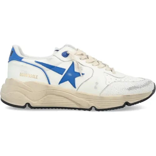 Mens Shoes Sneakers White Light Blue Ss24 , male, Sizes: 7 UK, 11 UK - Golden Goose - Modalova