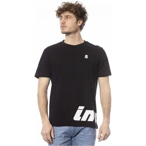 Schwarzes T-Shirt mit Logo-Druck , Herren, Größe: S - Invicta - Modalova