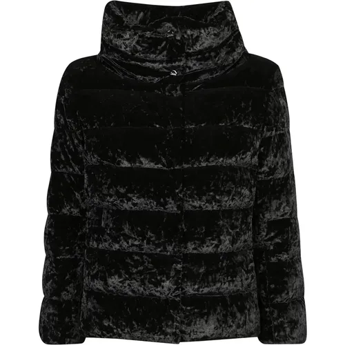 Velvet Marble Effect Jacket , female, Sizes: XL, M, L - Herno - Modalova