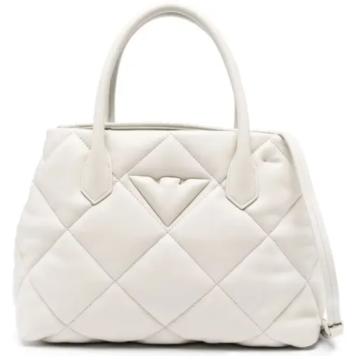 Quilted Shopping Bag , female, Sizes: ONE SIZE - Emporio Armani - Modalova