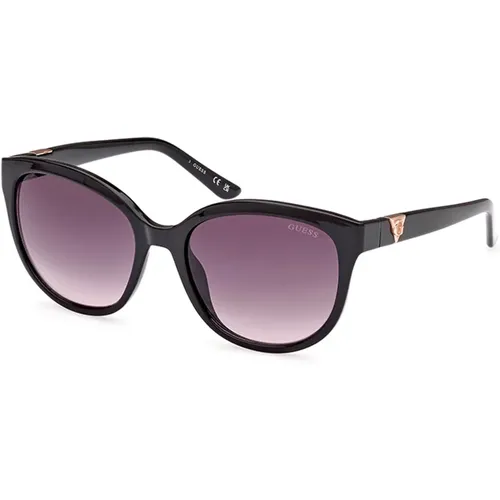 Stilvolle Sonnenbrille mit Verlaufslinse,Stilvolle Sonnenbrille in und Burgund,Stylische Sonnenbrille mit polarisierten braunen Gläsern - Guess - Modalova