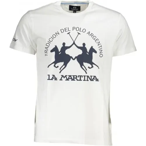 T-Shirt mit Grafischem Druck , Herren, Größe: XL - LA MARTINA - Modalova