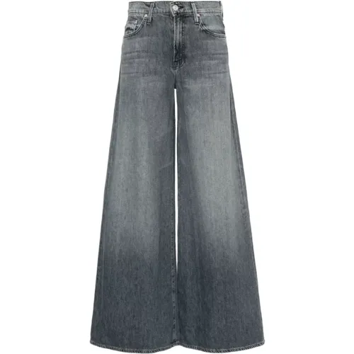 Grey Wide Leg Denim Jeans , female, Sizes: W28 - Mother - Modalova