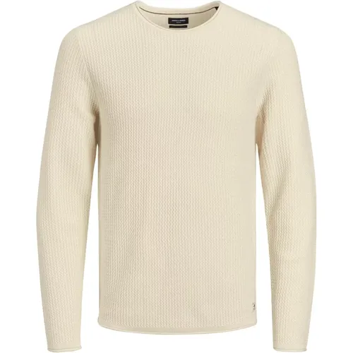 Jacquard Strick Crew Neck Pullover , Herren, Größe: 2XL - jack & jones - Modalova