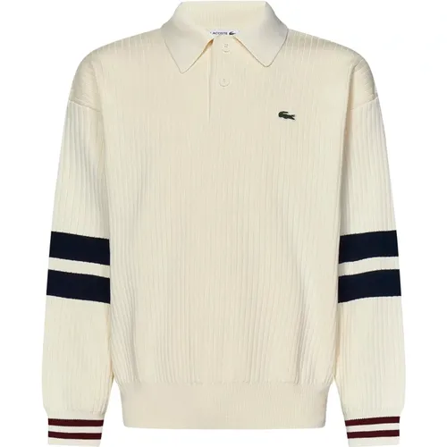 Striped Polo Shirt , male, Sizes: L, S - Lacoste - Modalova