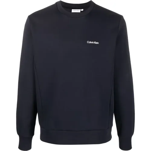 Blauer Baumwollpullover , Herren, Größe: XL - Calvin Klein - Modalova