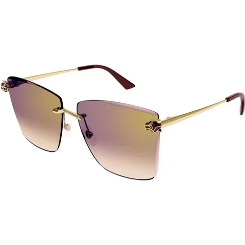 Elevate Your Style with Ct0397S-003 Sunglasses , unisex, Sizes: 61 MM - Cartier - Modalova