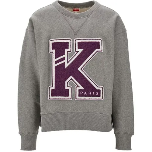 Cotton Sweatshirt with Patch Details , male, Sizes: L, M - Kenzo - Modalova