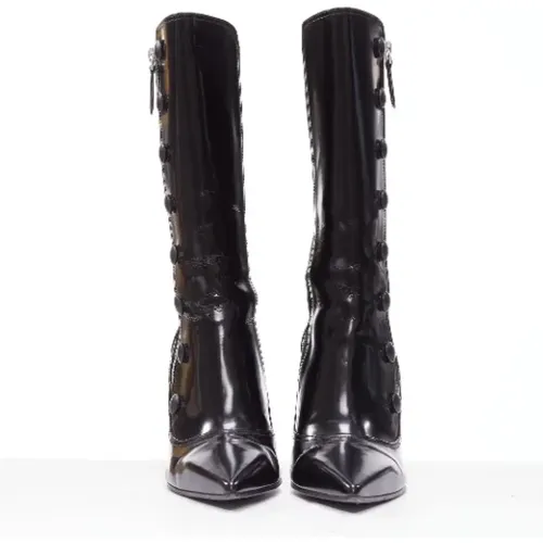 Pre-owned Leather boots , female, Sizes: 5 UK - Alexander McQueen Pre-owned - Modalova