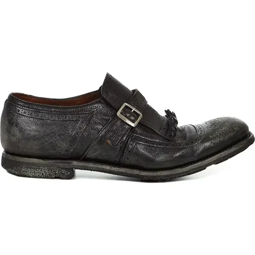 Suede Monk Shoes with Brogue , male, Sizes: 8 UK, 10 UK, 6 UK, 7 UK, 9 UK - Church's - Modalova