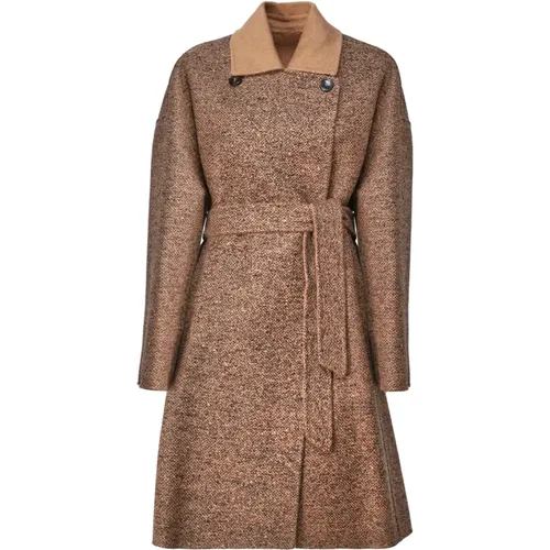 Reversible Cocoon Coat Tweed Effect , female, Sizes: XS, S - Max Mara - Modalova