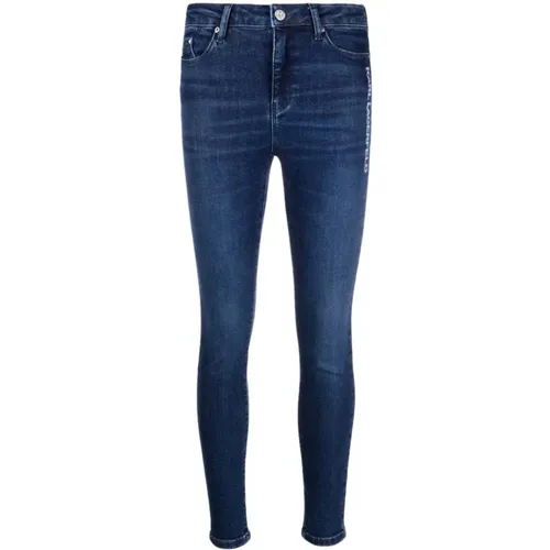 Skinny denim logo pants , female, Sizes: W25, W27, W26 - Karl Lagerfeld - Modalova