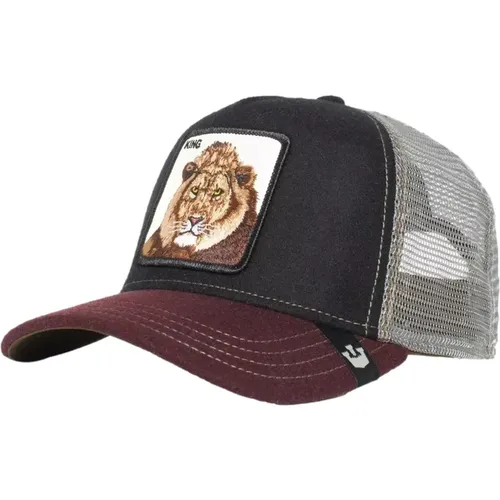 Schwarze Corduroy Lion Circwool Trucker Cap - Goorin Bros - Modalova