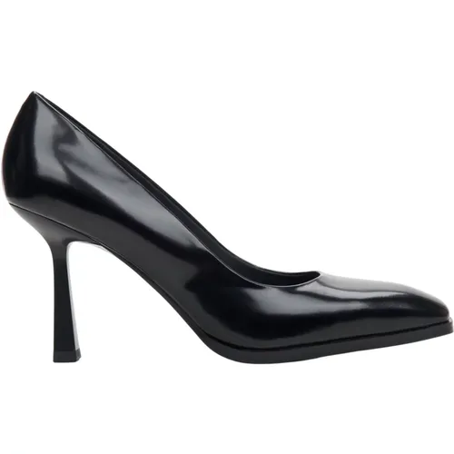 Schwarze Leder-High Heels für Frauen - Estro - Modalova