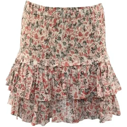 Multicolor Cotton Naomi Skirt , female, Sizes: S - Isabel Marant Pre-owned - Modalova