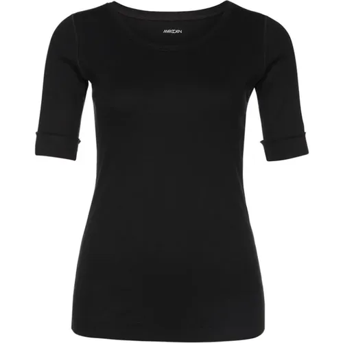 Rundhals-Shirt mit halben Ärmeln , Damen, Größe: XL - Marc Cain - Modalova