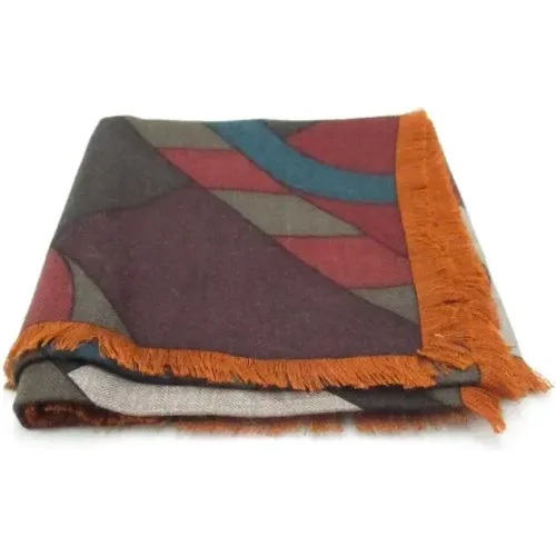 Pre-owned Cotton scarves , female, Sizes: ONE SIZE - Hermès Vintage - Modalova