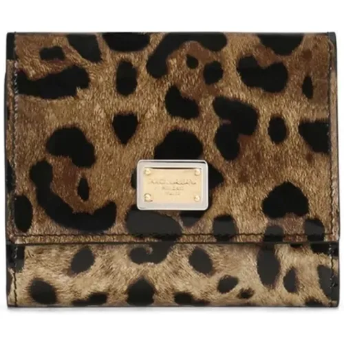 Leopard Print Bifold Wallets , female, Sizes: ONE SIZE - Dolce & Gabbana - Modalova