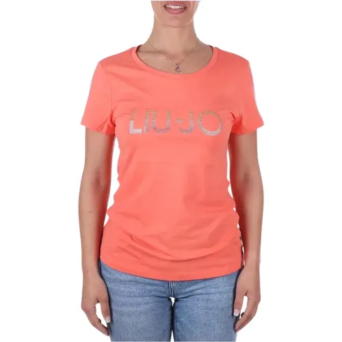 Basic Tee Shirt , female, Sizes: XS, XL, L - Liu Jo - Modalova