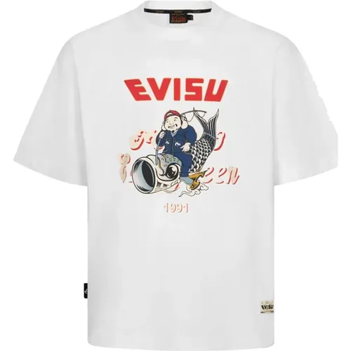 T-Shirts , Herren, Größe: 2XL - Evisu - Modalova